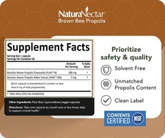 – Brown Bee Propolis – NSF Contents Certified – Premium Brazilian Propolis – …