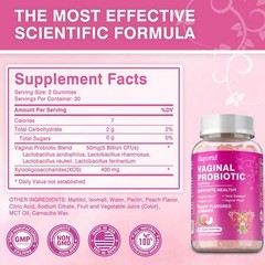 Vaginal Probiotic Gummies -Promotes Healthy Vaginal Odor and Balances Vaginal PH