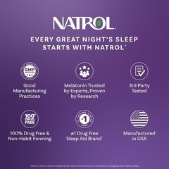 Natrol Fast Dissolve Melatonin 1mg, Sleep Support for Adults, 90 Tablets