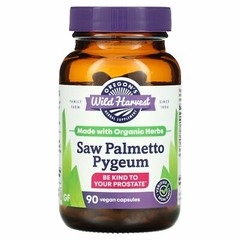 Oregon s Wild Harvest Saw Palmetto Pygeum 90 Non-GMO Veggie Caps Dairy-Free,