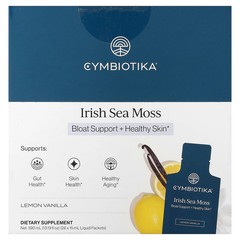 2 X Cymbiotika, Irish Sea Moss, Lemon Vanilla, 26 Liquid Packets, 0.5 fl oz (15