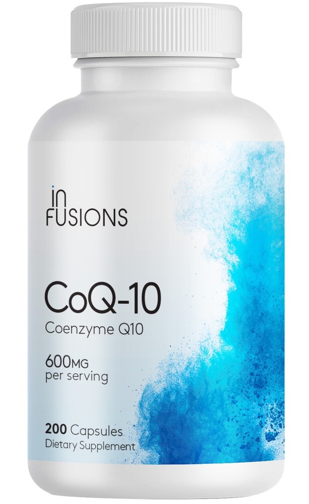 Extra Strength Pure CoQ10 – 600mg , 200 Capsules FREE SHIPPING gluten free vega