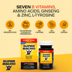 Super Macho Dietary Supplement 50 Softgels / Made in USA (2 PACK) Exp 4/2026