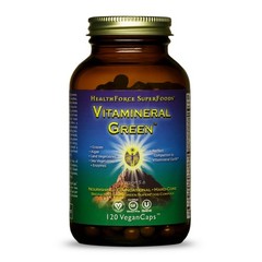 HealthForce SuperFoods Vitamineral Green – 120 VeganCaps – All-Natural Green Sup