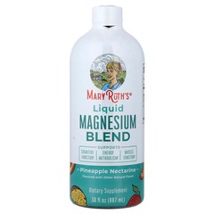 2 X MaryRuth’s, Liquid Magnesium Blend, Pineapple Nectarine, 30 fl oz (887 ml)