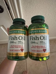 2 Pk Nature’s Bounty Fish Oil 400 Rapid Release Softgels 1200mg Omega-3 EX 3/26