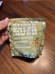 Super Mush Daily Energy Gummies 28 Count Tangerine Crush 14 Servings Exp 07/2027