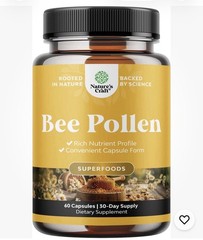 Nature’s Craft Bee Pollen 1000Mg Minerals & Enzymes 60ct EXP 4/2027