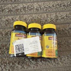 Lot Of 3 Nature Made Iron 65 mg (Ferrous Sulfate) 180 Tablets Each (540 Total)