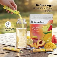 Sugar-Free Electrolyte Packets – 10 Servings of Hydration Anytime, Anywhere