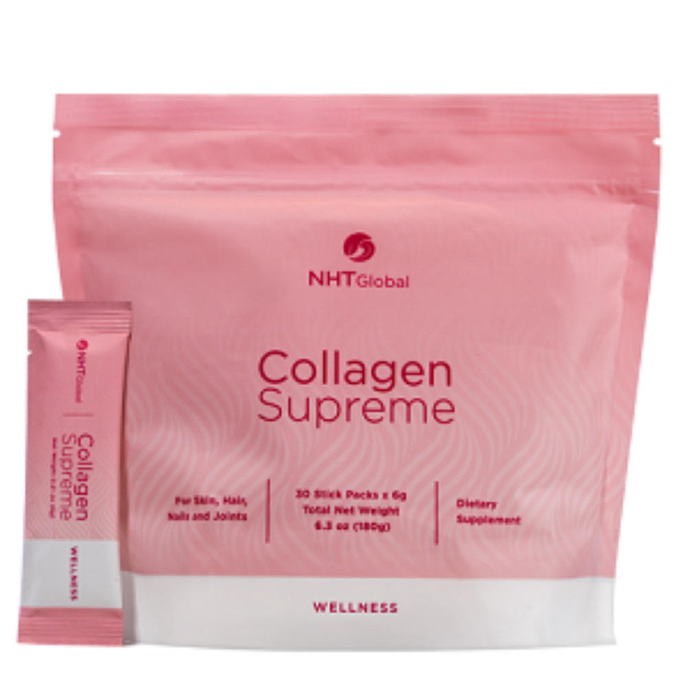 NHT Global Collagen Supreme Wrinkle Remover Anti-Aging 30 Sticks 0.16oz ea NEW