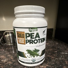Fouad Solo Organic Pea Protein Powder Unflavored Low Sodium 2.7 lb