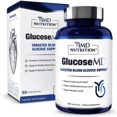 1MD Nutrition GlucoseMD – Blood Sugar Support Supplement 60 Capsules