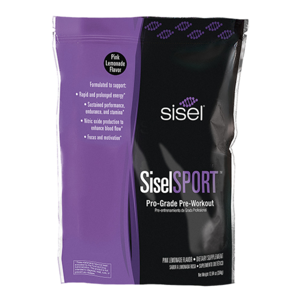 SiselSport Pink Lemonade – Natural Energy & Electrolyte Drink Mix – 30 Servings