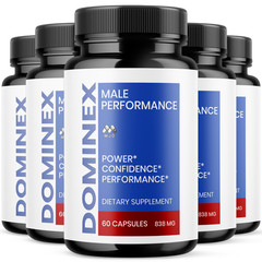 (5 Pack) Dominex Advanced Male Health Support vitamin Max Supplement 300 Capsule
