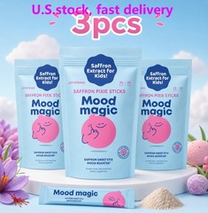 3 Pack Joyspring Mood Magic Kids Saffron Extract Powder Sticks Mood & Emotional