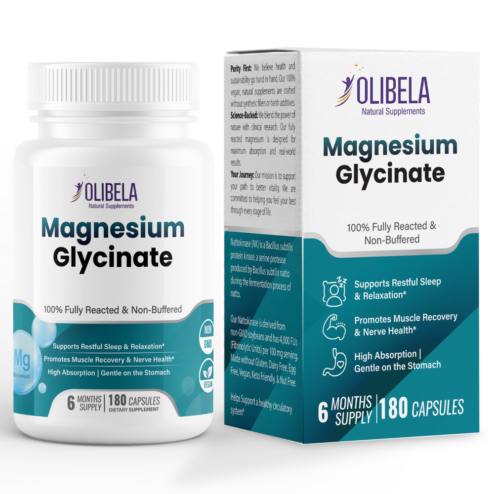 Glicinato de Magnesio Quelado 1420mg – 200mg de Magnesio Elemental – 180 cps
