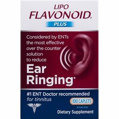 Lipo Flavonoid Plus Ear Ringing Dietary Supplement Caplets 1,000 mg 100 Count