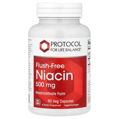 2 X Protocol for Life Balance, Flush-Free Niacin, 90 Veg Capsules