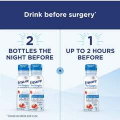 Ensure Pre-Surgery, Clear Carbohydrate Drink, Strawberry, 10 Fl Oz. (Pack of 4)