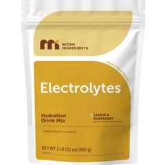 Electrolyte Powder, 2 lbs 139 Servings | Lemon Raspberry Flavor | High Potass…