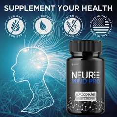 (3 Pack) Neuro Mind Pro Nootropic Natural Brain Formula Supplement 180 Capsules