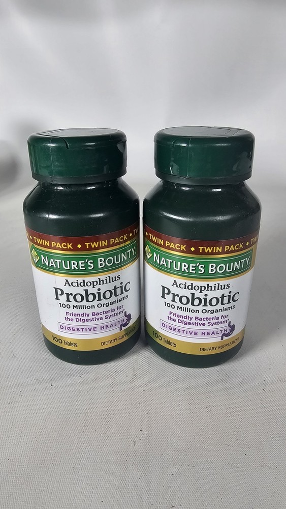 Acidophilus Daily Probiotic Supplement 100 X 2 Tablets (2 Pack) Exp: 1/2027