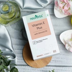 Vitamin E Skin Supplement with Almond Oil & Sunflower Oil For Face & Hair H322