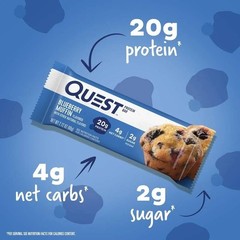 QUEST Protein Bars Blueberry Muffin – 4 Bars in a Box