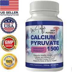 Calcium Pyruvate 1500mg Weight Management & Cholesterol Support Heart Supplement