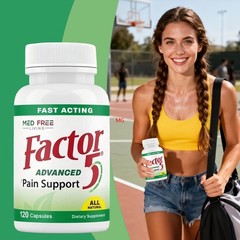 Factor 5 Organic Joint & Free Support 120ct Complex Med Muscle Living New