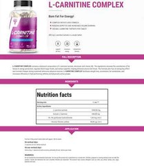 L-CARNITINE COMPLEX Pills – Dietary Supplement – Fat Burner – Weight & Fat Loss
