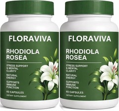 Floraviva Rhodiola Rosea Capsules | 500mg Rhodiola Rosea Extract Supplement