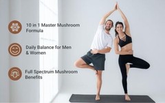 Mushroom Complex Supplement 10 in 1, 8000mg 240 Caps Immune Energy Brain Support