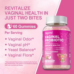 Vaginal Probiotic Gummies -Promotes Healthy Vaginal Odor and Balances Vaginal PH