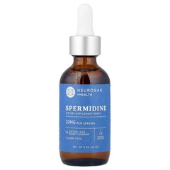 2 X Neurogan Health, Spermidine Drops, Wild Berry, 20 mg, 2 oz (60 ml)