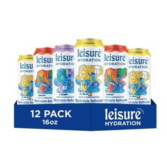 Non-Carbonated Electrolyte Refresher- Low Sugar Nutrient Enhanced, 16oz (12Cans)