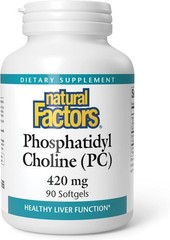Phosphatidyl Choline PC 420mg, Supports Healthy Liver Function, 90 Soft Gels