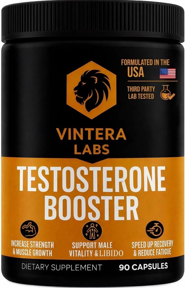 Testosterone Booster for Men T-BOOSTER Enhance Muscle Size Energy 3RD PARTY TEST