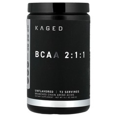 2 X Kaged, BCAA 2:1:1, Unflavored, 14.1 oz (400 g)