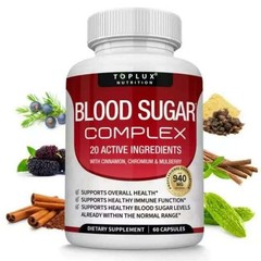 Blood Sugar Complex 20 Vitamins &Minerals for Potent Glucose ManagementOpens in