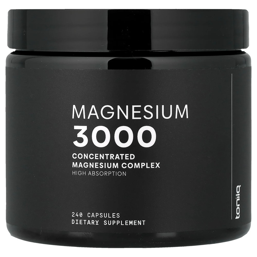 2 X Toniiq, Magnesium 3000, 240 Capsules