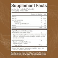Organic Mushroom Superfood Supplement Powder Focus Immunity Energize 2.82 oz