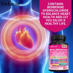 Myo Inositol & D-Chiro Inositol Supplement for Women, 120 Capsules 1/2 Bottle
