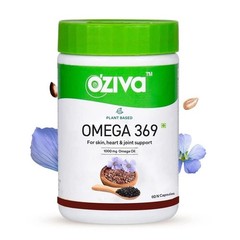 OZiva Plant Based Omega 3 6 9 Multivitamin Supplement for Men & Women M108
