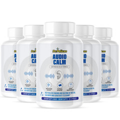 Audio Calm- Hearing Support- 5 Bottles- 300 Capsules