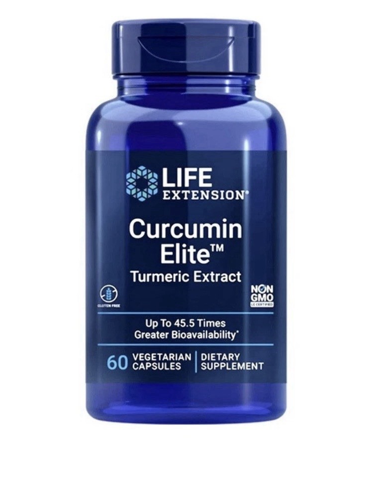 Life Extension Curcumin Elite™ Turmeric Extract, 60 Vegetarian Caps. New!!