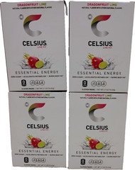 Celsius Essential Energy Dragonfruit Lime Drink Mix Zero Sugar – 56 drink packs