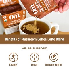 Organic Mushroom Superfood Supplement Powder Focus Immunity Energize 2.82 oz