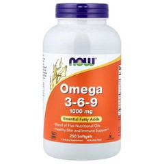 2 X NOW Foods, Omega 3-6-9, 250 Softgels